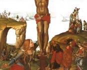 路加西诺雷利 - Christ on the Cross with Mary Magdalene